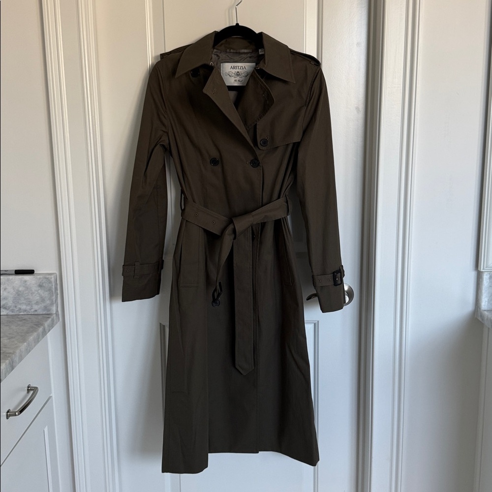 Aritzia The Finch Trench Coat City Twill - Picture 9 of 9